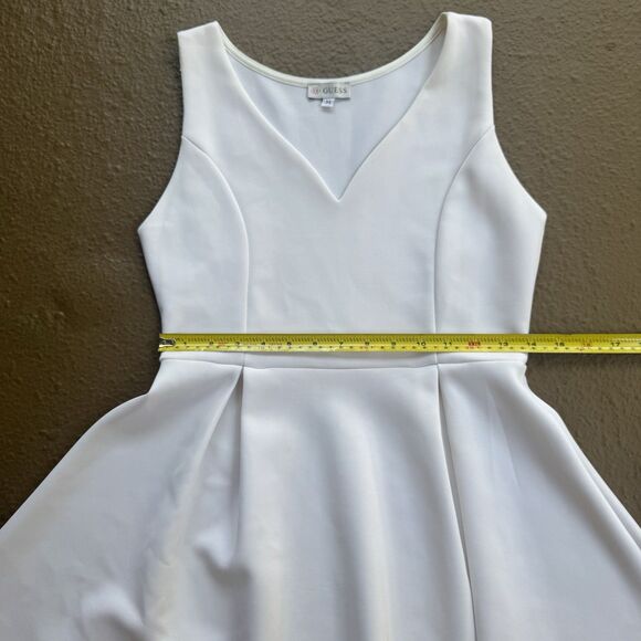 Guess Los Angeles White Summer Stretch  Dress Womens Size M - Picture 5 of 9